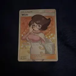 Pokemon Wicke Full Art Ultra Rare Holo Trainer Card 147/147 SM-Burning Shadows - Image 1