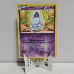 Pokemon Litwick Noble Victories Reverse Holo Common Basic 58/101 50HP 2011 - Image 1