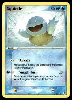 EX-NM FireRed & LeafGreen Squirtle Common 83/112 2004 Pokemon TCG - Image 1