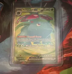 Pokemon Venusaur EX Full Art Holo 340 HP Ultra Rare 182/165 Scarlet & Violet 151 - Image 1