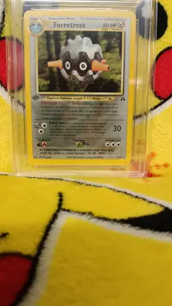 Pokemon Neo Discovery Forretress 1st Edition Holo 2/75 Ace Graded 8 NM-MT - Image 2