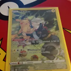 Pokemon Pikachu TG05/TG30 Lost Origin Ultra Rare Holo Whimsy Tackle - Image 2