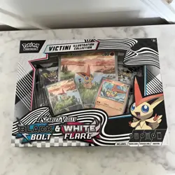 Pokemon Black Bolt White Flare Victini Illustration Collection new sealed - Image 1