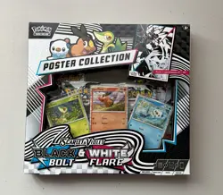 Pokemon Scarlet & Violet Black Bolt and White Flare Poster Collection Box - Image 1