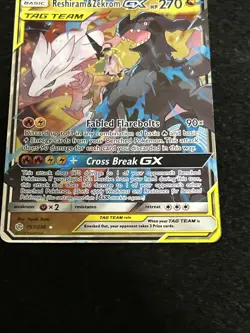 RESHIRAM & ZEKROM GX 157/236 HOLO GX RARE COSMIC ECLIPSE POKEMON Near Mint/Mint - Image 3