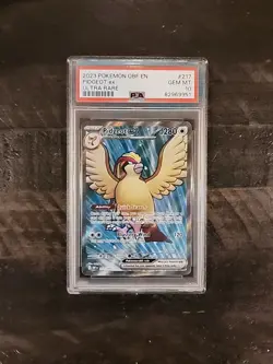 PSA 10 Gem Mint 2023 Pokemon Obsidian Flames Pidgeot EX Ultra Rare Full Art #217 - Image 1