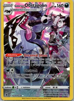 Galarian Obstagoon TG10/TG30 Holo Astral Radiance Trainer Gallery Pokemon NM - Image 1