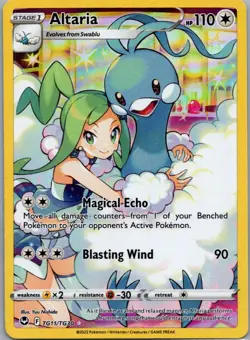 Altaria TG11/TG30 Holo Silver Tempest Trainer Gallery Pokemon NM - Image 1