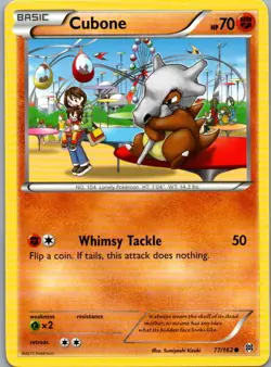 Cubone 77/162 Common BREAKthrough Pokemon Lightly Played - Image 1