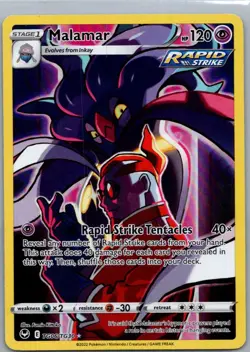 Malamar TG06/TG30 Holo Silver Tempest Trainer Gallery Pokemon NM - Image 1