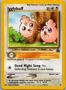 Igglybuff 36 Promo Wizards Black Star Promos Pokemon Lightly Played - Image 1