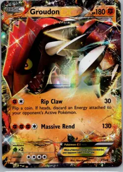 Groudon EX XY42 Holo Promo XY Promo Pokemon Moderately Played - Image 1
