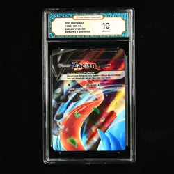 TQG 10 GEM MINT 2021 Pokemon ENG Zacian V-UNION E SWSH163 Promo - Image 2