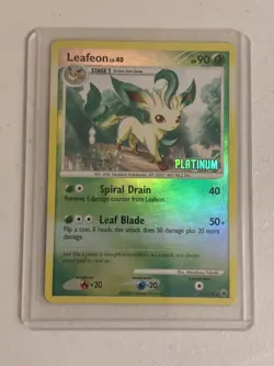 Pokemon: Leafeon - Majestic Dawn - 24/100 - Burger King Platinum Stamp - EX-NM- - Image 1