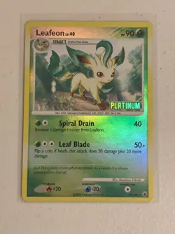 Pokemon: Leafeon - Majestic Dawn - 24/100 - Burger King Platinum Stamp - EX-NM- - Image 3