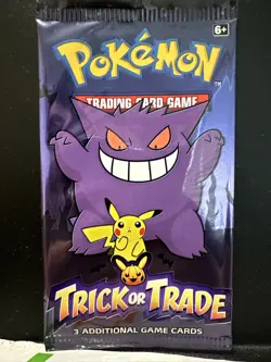 Pokemon TCG Trick or Trade Halloween Booster Pack Sealed Stocking Stuffer - Image 1