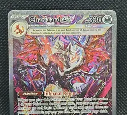 Pokemon Charizard ex 234/091 SV: Paldean Fates Special Illustration Rare Holo NM - Image 5