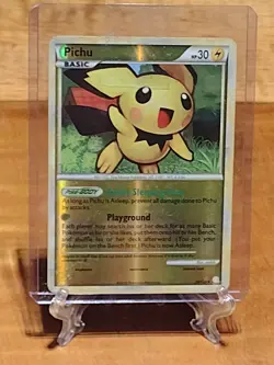 Pokemon TCG- Rare Reverse Holo Pichu 28/123 2010 Heartgold & Soulsilver- LP - Image 1