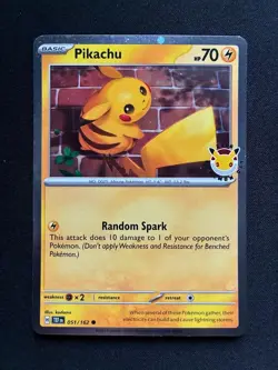 Pikachu (Pokemon Day 2026) 051/162 Promo Cosmos Holo - Image 1