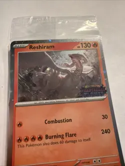 Pokemon TCG Phantasmal Flames Reshiram Black Star Promo 017/094 SEALED - NM - Image 2