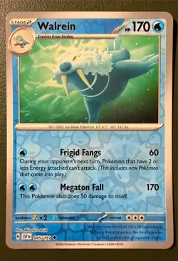 Pokemon TCG Walrein 45/191 Surging Sparks SV8 Reverse Holo NM - Image 1