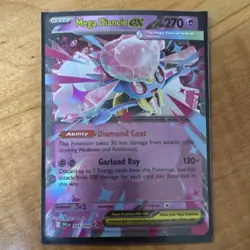 Pokemon Mega Diancie EX 041/094 Phantasmal Flames Double Rare Holo 270HP English - Image 1