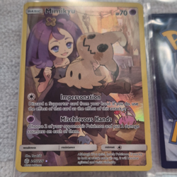 Mimikyu Secret Rare SM-Cosmic Eclipse 245/236 Holo Basic HP 70 Pokemon TCG - Image 1