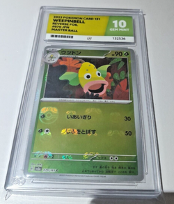 💎Weepinbell 070/165 Masterball Reverse Holo 151 SV2A Japanese Pokemon ACE 10 💎 - Image 1