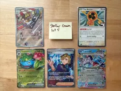 Pokemon Stellar Crown Lot. Full Art, Prize Pack, Illustration EX NM - Image 1