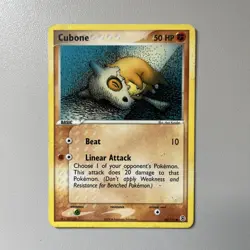 Cubone 60/112 Common - FireRed & LeafGreen Pokemon Card MP - Image 1