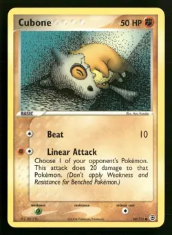 Cubone 60/112 FireRed & LeafGreen Pokemon TCG - Image 1