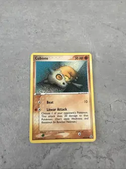 Pokemon TCG Cubone EX FireRed & LeafGreen 60/112 Regular Common Non Holo 2004 Lp - Image 1