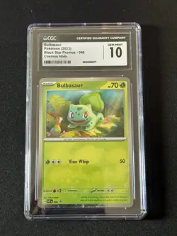 Pokemon Bulbasaur Cosmos Holo Promo CGC 10 Scarlet & Violet Promo Cards 046 - Image 1