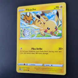 PIKACHU 049/195 POKEMON CARD (SILVER TEMPEST SET) - Image 4
