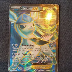 Pokemon Glaceon EX Full Art Ultra Rare 116/124 Fates Collide Holo Card - Image 1