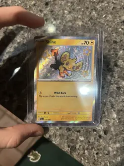 Pokemon TCG Shinx S&V Paldean Fates Holo Shiny Rare Card 135/091 - Image 1