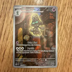 Beheeyem 121/086 SV: Black Bolt Holo Pokemon Card Full Art Psychic Type - Image 1