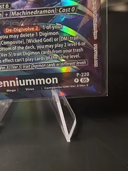 Digimon Card Game Millenniummon BT24 P-220 Foil NM Promo - Image 2