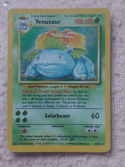 Venusaur 15/102 Base Set Holo Rare Pokemon Card - Image 1