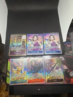 6 OP15 SR Card Lot Bandai One Piece TCG Adventure on Kami's Island Rebecca - Image 1