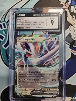 Lugia ex 017/034 Trading Card Game Classic Holo CGC 9 MINT - Image 1