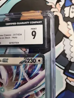 Lugia ex 017/034 Trading Card Game Classic Holo CGC 9 MINT - Image 2