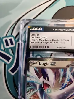 Lugia ex 017/034 Trading Card Game Classic Holo CGC 9 MINT - Image 5