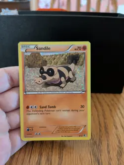 Sandile 8/12 McDonalds 2011 Promo Holo Rare Pokemon Card DMG - Image 1