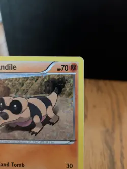 Sandile 8/12 McDonalds 2011 Promo Holo Rare Pokemon Card DMG - Image 4
