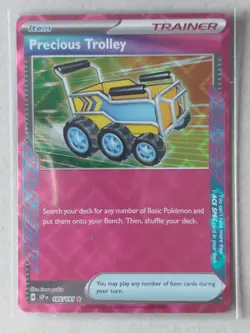 Precious Trolley 185/191 Surging Sparks Pokemon Card NM Pack Fresh - Image 1