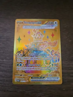 Terapagos Ex 180/131 Hyper Rare Full Art Holo Pokemon Card Prismatic Evolutions - Image 1