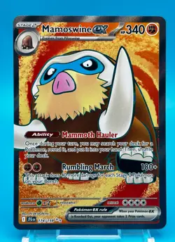 Mamoswine EX #174 SV Journey Together Near Mint Ultra Rare Holo Pokemon Card TCG - Image 1