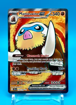 Mamoswine EX #174 SV Journey Together Near Mint Ultra Rare Holo Pokemon Card TCG - Image 2