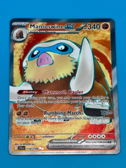 Mamoswine EX #174 SV Journey Together Near Mint Ultra Rare Holo Pokemon Card TCG - Image 4